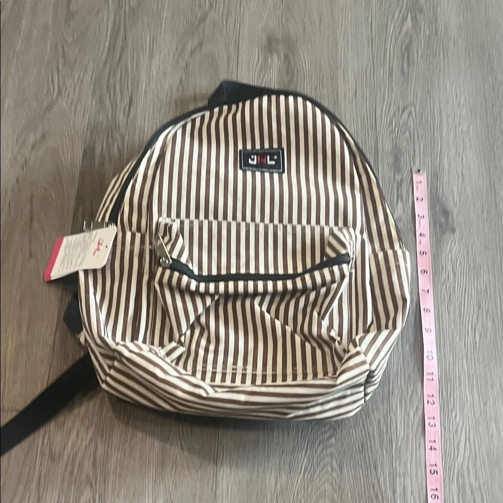 Black and White Striped Backpack from japan